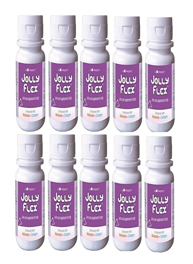 BULLYPET Jolly Flex Joint Support Tablets for Dogs - 30 Tabs (Pack of 10) with Glove